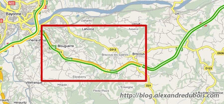 L'info-trafic apparaît... dans un seul sens.