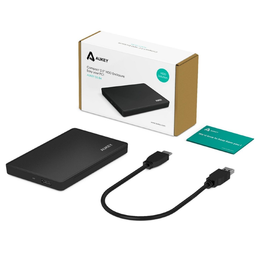 Ce boitier se monte sans outil et transforme un disque standard 2,5 pouces en disque dur externe USB3.