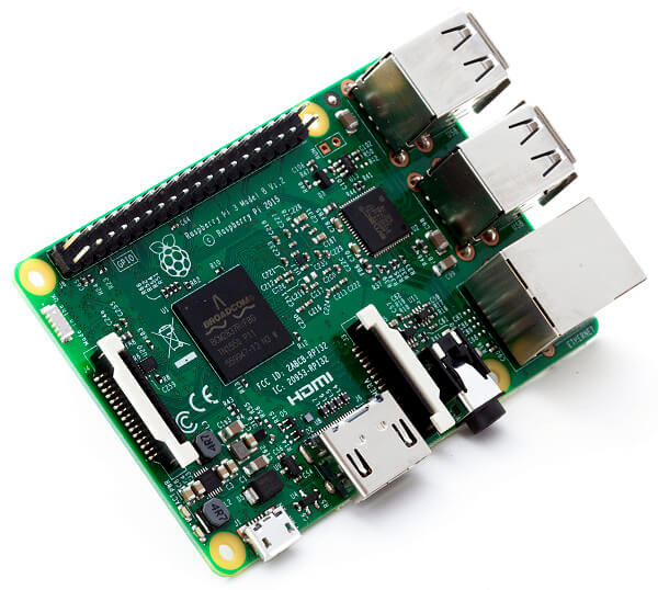 Le RaspberryPi 3 : pas facile de le distinguer de son prédécesseur !