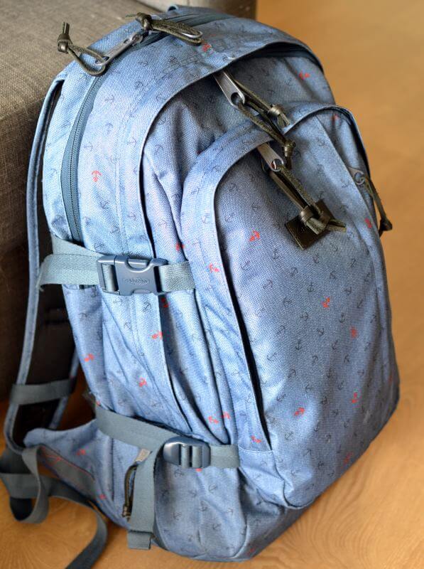 Mon sac à dos Eastpack Evanz chargé et prêt à aller affronter un weekend de 3 jours à Milan !