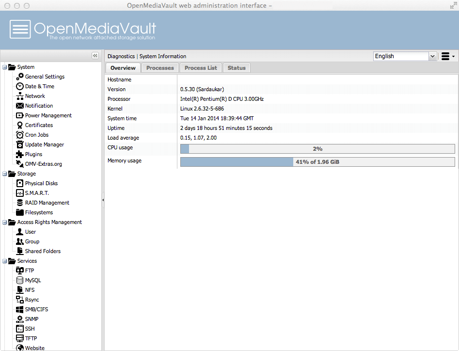OpenMediaVault : le compromis entre NAS4Free et XPEnology.